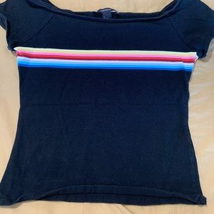 Forever 21 Off the Shoulder Crop Tee